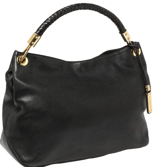 Michael Kors Black Soft Leather Skorpios Hobo - Picture 4 of 7